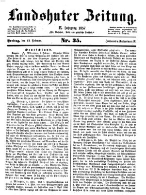 Landshuter Zeitung Freitag 13. Februar 1857