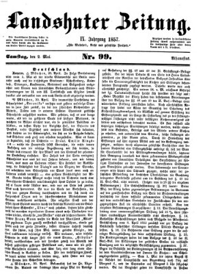 Landshuter Zeitung Samstag 2. Mai 1857