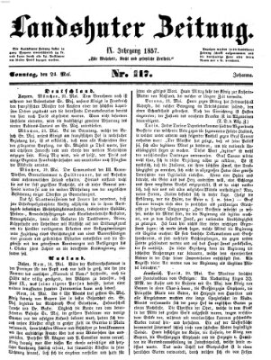 Landshuter Zeitung Sonntag 24. Mai 1857