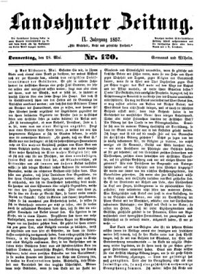 Landshuter Zeitung Donnerstag 28. Mai 1857