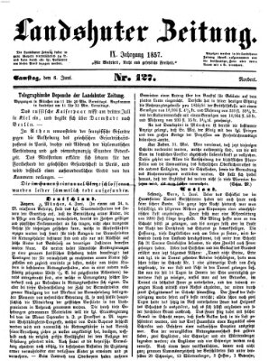 Landshuter Zeitung Samstag 6. Juni 1857