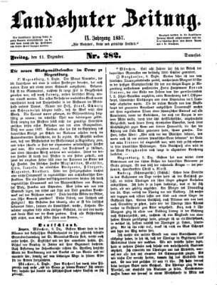Landshuter Zeitung Freitag 11. Dezember 1857