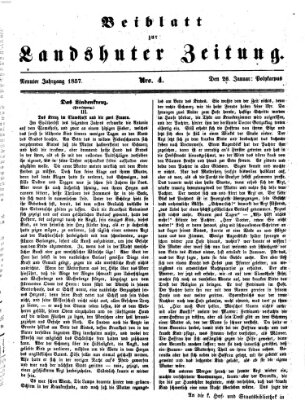 Landshuter Zeitung Montag 26. Januar 1857