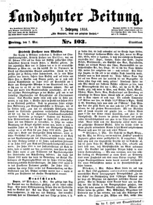 Landshuter Zeitung Freitag 7. Mai 1858