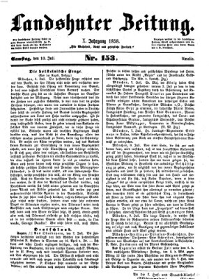 Landshuter Zeitung Samstag 10. Juli 1858