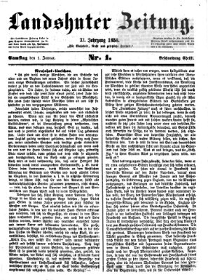 Landshuter Zeitung Samstag 1. Januar 1859