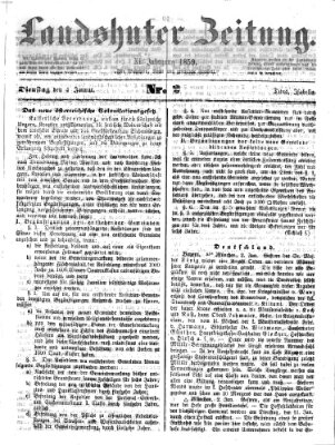 Landshuter Zeitung Dienstag 4. Januar 1859