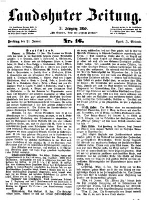 Landshuter Zeitung Freitag 21. Januar 1859