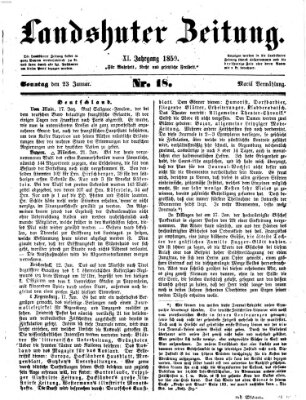 Landshuter Zeitung Sonntag 23. Januar 1859