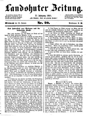 Landshuter Zeitung Mittwoch 26. Januar 1859