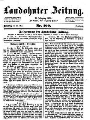 Landshuter Zeitung Samstag 14. Mai 1859