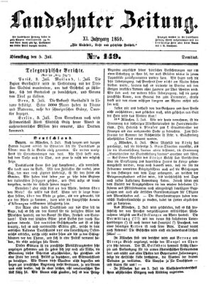 Landshuter Zeitung Dienstag 5. Juli 1859