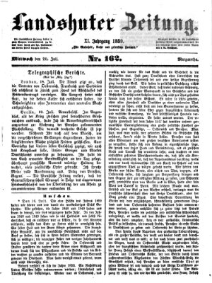 Landshuter Zeitung Mittwoch 20. Juli 1859