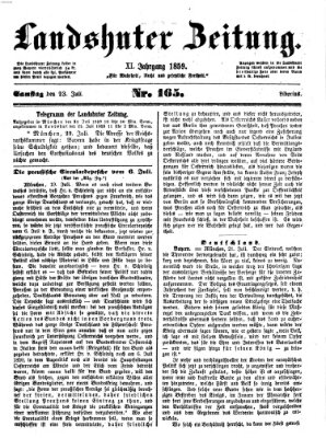 Landshuter Zeitung Samstag 23. Juli 1859