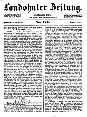 Landshuter Zeitung Freitag 12. August 1859