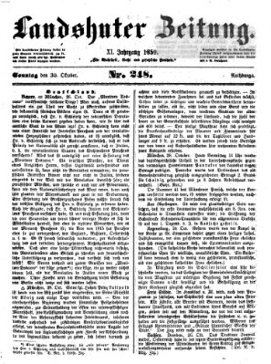 Landshuter Zeitung Sonntag 30. Oktober 1859
