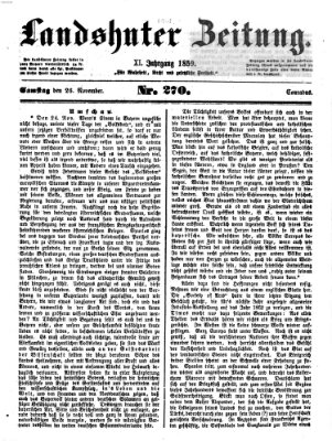 Landshuter Zeitung Samstag 26. November 1859