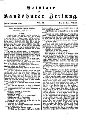 Landshuter Zeitung Montag 26. März 1860