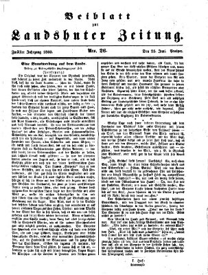 Landshuter Zeitung Montag 25. Juni 1860