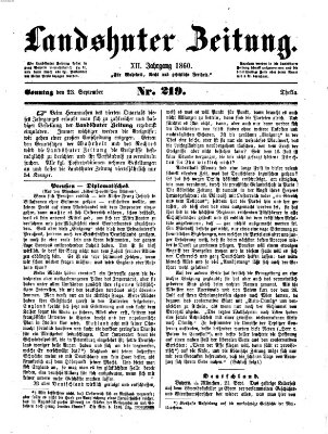 Landshuter Zeitung Samstag 23. Juni 1860