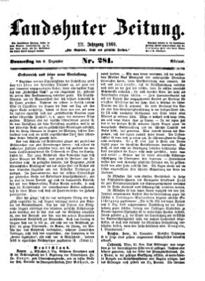 Landshuter Zeitung Donnerstag 6. Dezember 1860