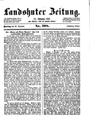 Landshuter Zeitung Freitag 28. Dezember 1860
