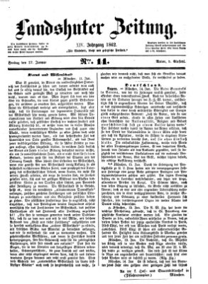 Landshuter Zeitung Freitag 17. Januar 1862