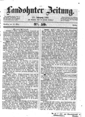 Landshuter Zeitung Dienstag 11. März 1862