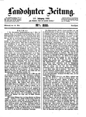 Landshuter Zeitung Mittwoch 14. Mai 1862
