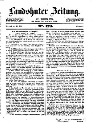 Landshuter Zeitung Mittwoch 28. Mai 1862
