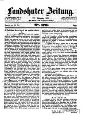 Landshuter Zeitung Samstag 26. Juli 1862