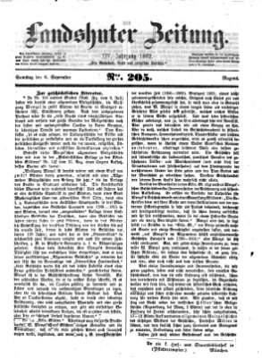 Landshuter Zeitung Samstag 6. September 1862