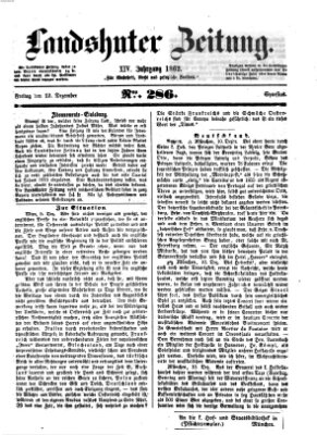 Landshuter Zeitung Freitag 12. Dezember 1862