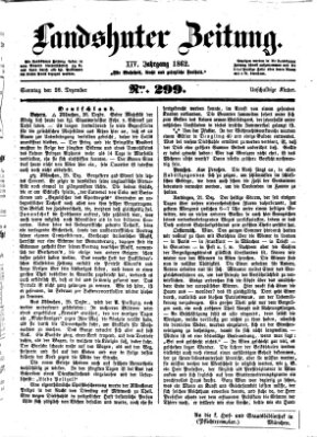 Landshuter Zeitung Sonntag 28. Dezember 1862