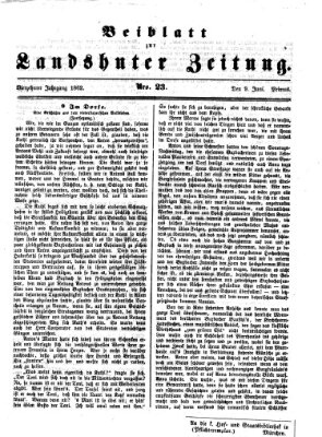 Landshuter Zeitung Montag 9. Juni 1862
