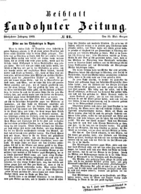 Landshuter Zeitung Montag 25. Mai 1863