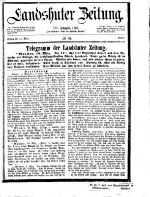 Landshuter Zeitung Freitag 11. März 1864