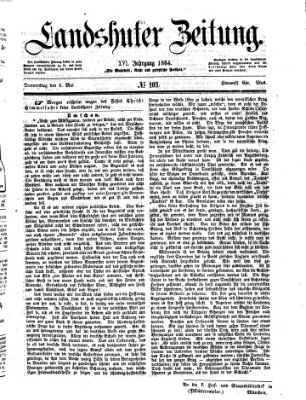 Landshuter Zeitung Donnerstag 5. Mai 1864