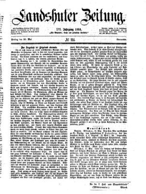 Landshuter Zeitung Freitag 20. Mai 1864