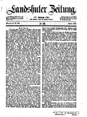 Landshuter Zeitung Sonntag 22. Mai 1864