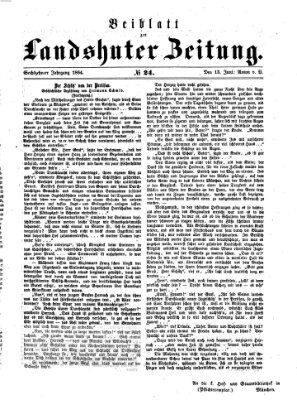 Landshuter Zeitung Montag 13. Juni 1864