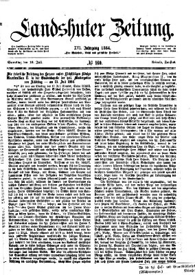 Landshuter Zeitung Samstag 16. Juli 1864