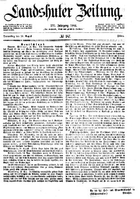 Landshuter Zeitung Donnerstag 18. August 1864