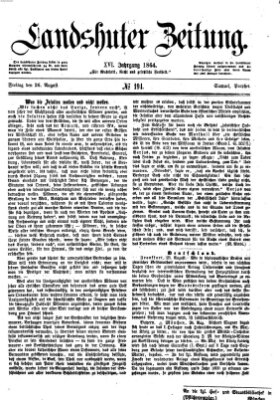 Landshuter Zeitung Freitag 26. August 1864