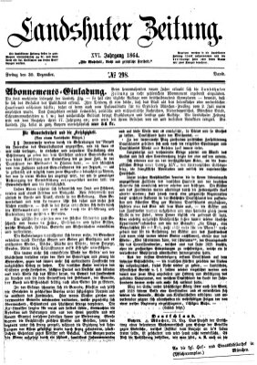 Landshuter Zeitung Freitag 30. Dezember 1864