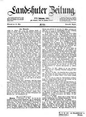 Landshuter Zeitung Mittwoch 31. Mai 1865