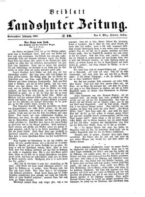 Landshuter Zeitung Montag 6. März 1865
