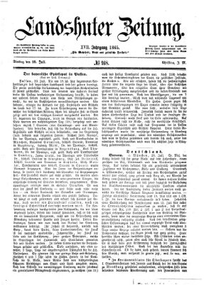 Landshuter Zeitung Dienstag 25. Juli 1865