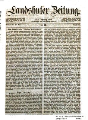 Landshuter Zeitung Mittwoch 18. April 1866
