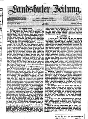 Landshuter Zeitung Freitag 4. Mai 1866